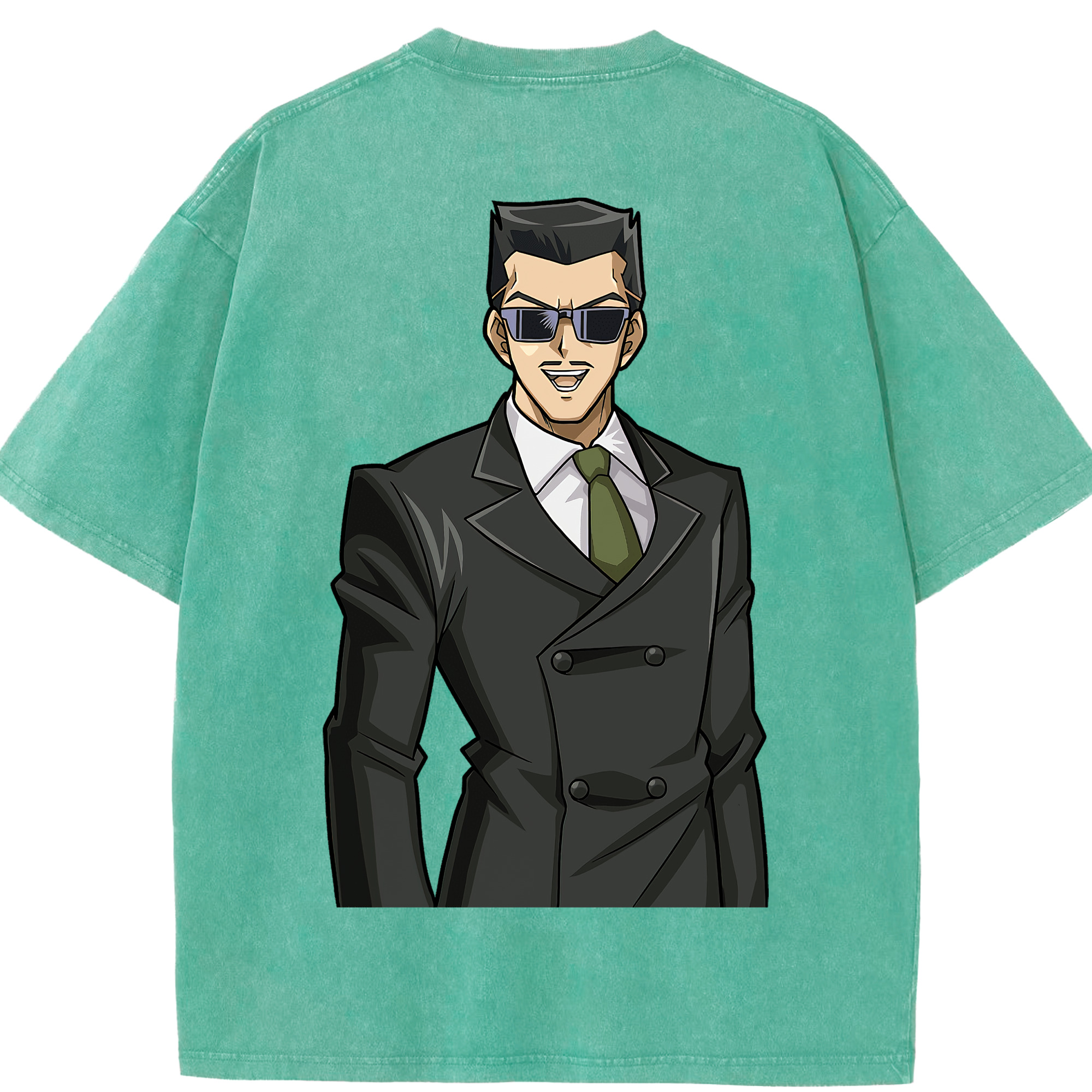 （画像用） 遊☆戯☆王 Yu-Gi-Oh! 綿100% ヴィンテージ風 半袖Tシャツ（背面プリント）